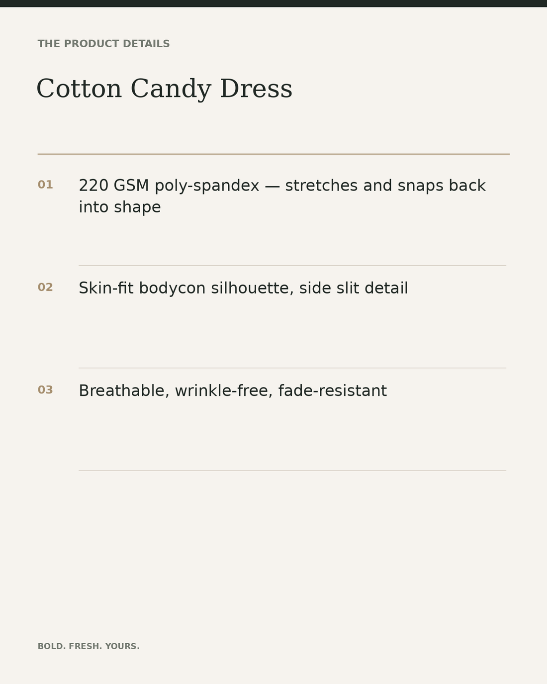 Cotton Candy Dress — product details, fabric, fit and care