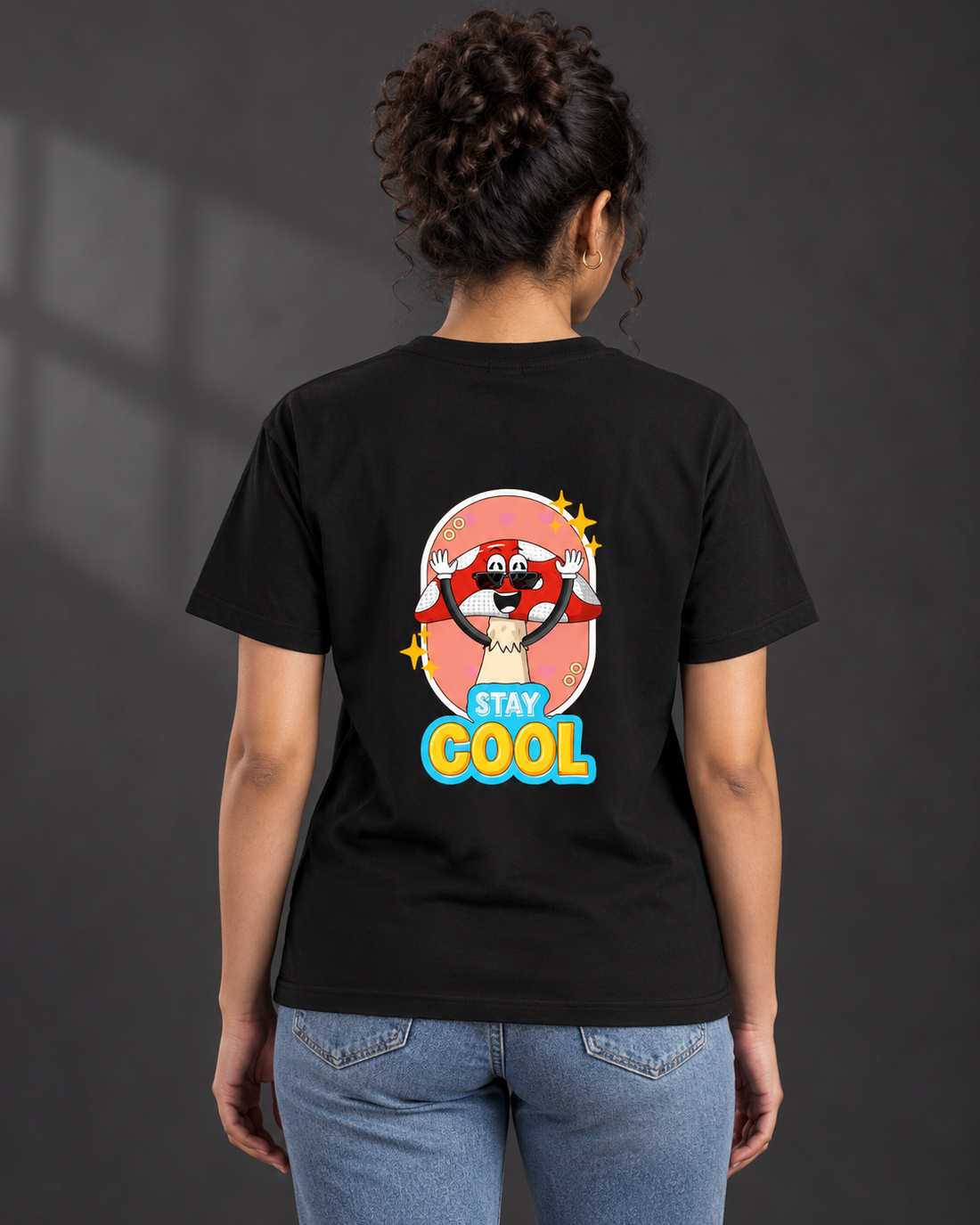 Stay Cool Trip Unisex Classic Crew T-Shirt — studio fit view