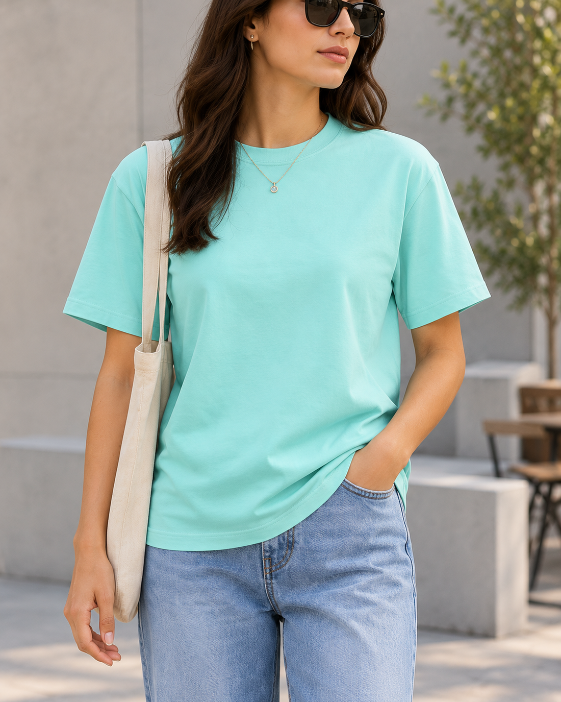 Classic Unisex Crew Neck T-Shirt – 100% Cotton 180 GSM Regular Fit Tee — garment close-up
