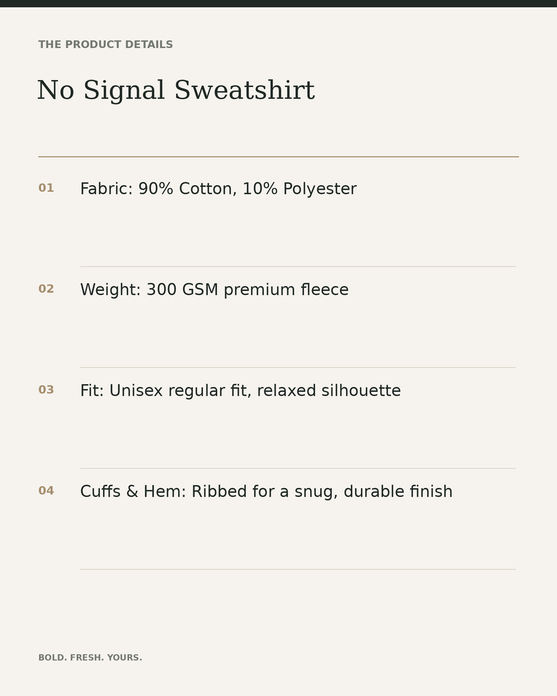 No Signal Sweatshirt – Chill Panda Graphic Unisex Streetwear — product details, fabric, fit and care