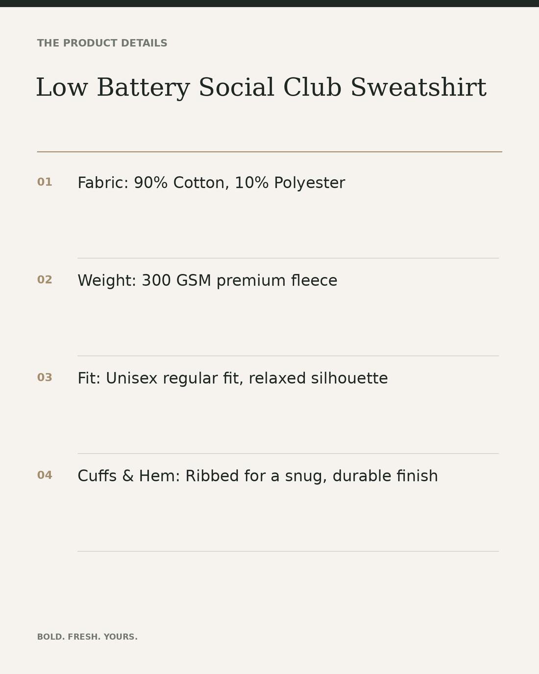 Low Battery Social Club Sweatshirt – Sleepy Dog Graphic Unisex — product details, fabric, fit and care
