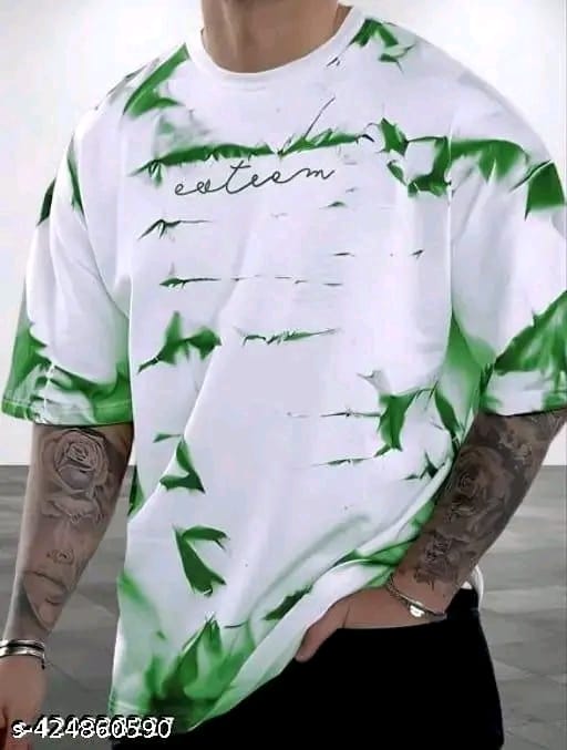 Men & Women Casual Printed Tee – Oversized Fit Streetwear T-Shirt