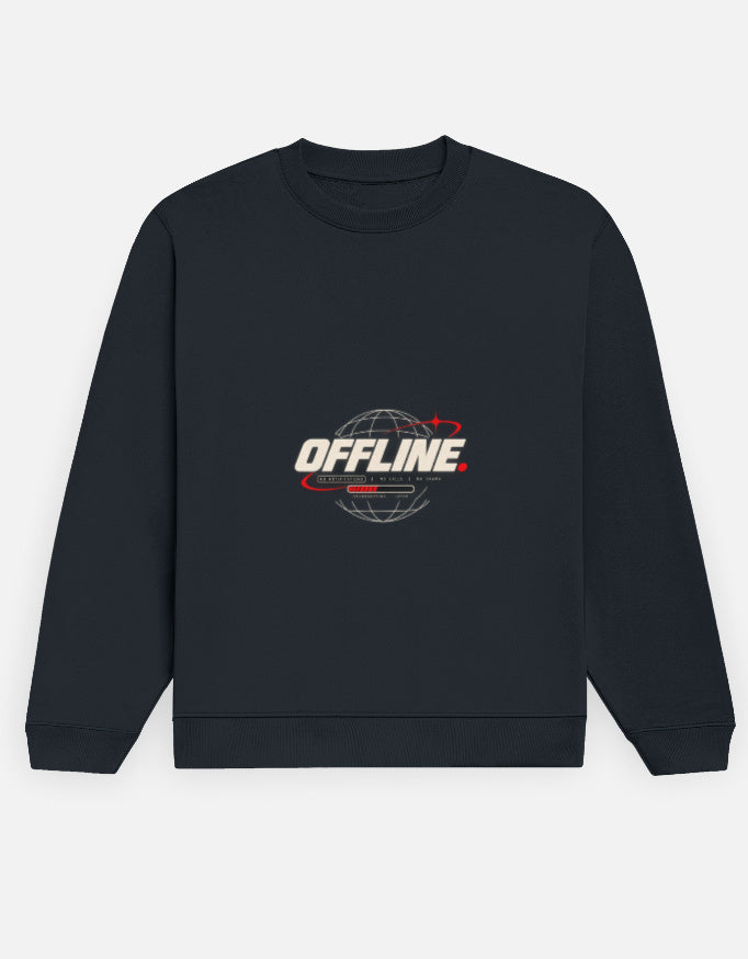 Offline Oversized Sweatshirt – Graphic Unisex Streetwear