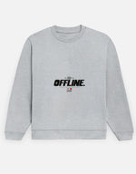Offline Oversized Sweatshirt – Graphic Print Unisex Streetwear
