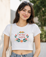 Be My Love Baby Tee lifestyle front