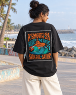 Big Vibe Tee — female back lifestyle