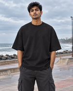 Big Vibe Tee — plain front male lifestyle