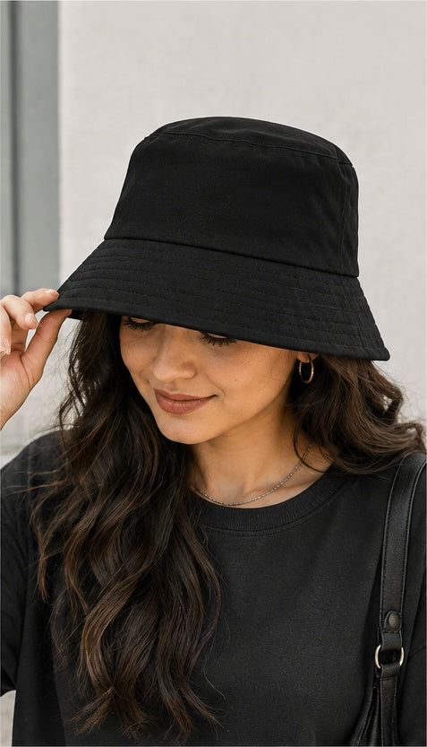 Bucket Hat – 100% Cotton Foldable Unisex Sun Hat
