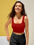 Cotton Blend Solid Top for Women