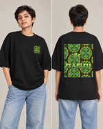 Be Fearless Core – Unisex Terry Oversized Tee — female fit view