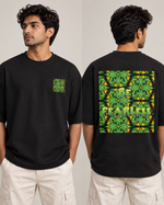 Be Fearless Core – Unisex Terry Oversized Tee — artwork detail
