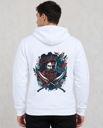 The Loop Zip Hoodie — warrior back print detail