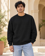 Neutral Mode-Unisex Oversized Sweatshirt — hero model view