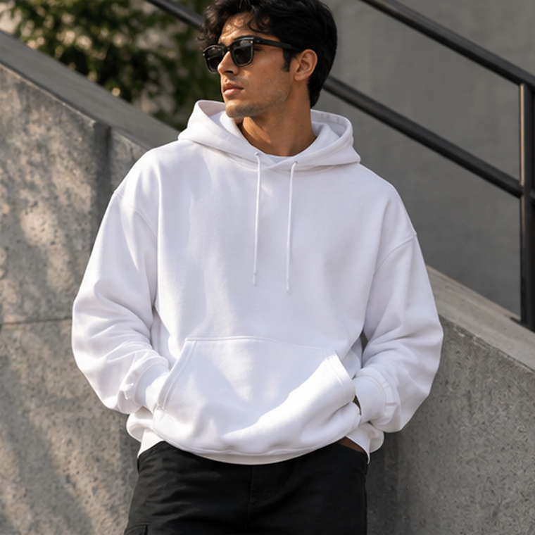 Unisex Oversized Hoodie – 400 GSM Heavyweight Cotton Blend, Dropped Shoulder | StitchPop