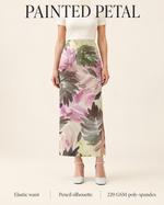 Painted Petal Pencil Skirt — product features