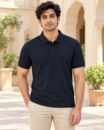 Classic Men’s Polo – Timeless Comfort & Style — hero model view