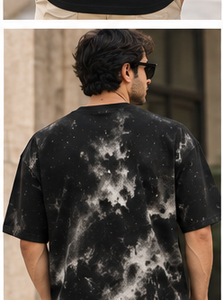 Storm God Statue Oversized Tee | Dark Academia Greek Bust Unisex T-Shirt alternate view
