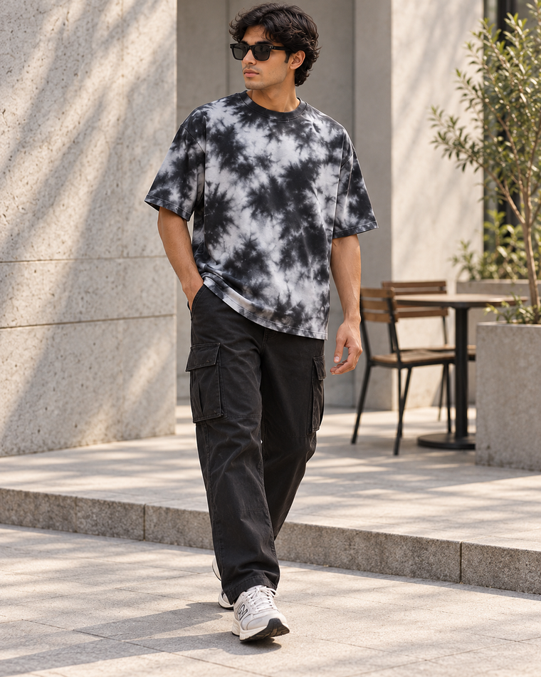 Oversized Tie Dye Unisex T-Shirt | Streetwear Fit alternate view