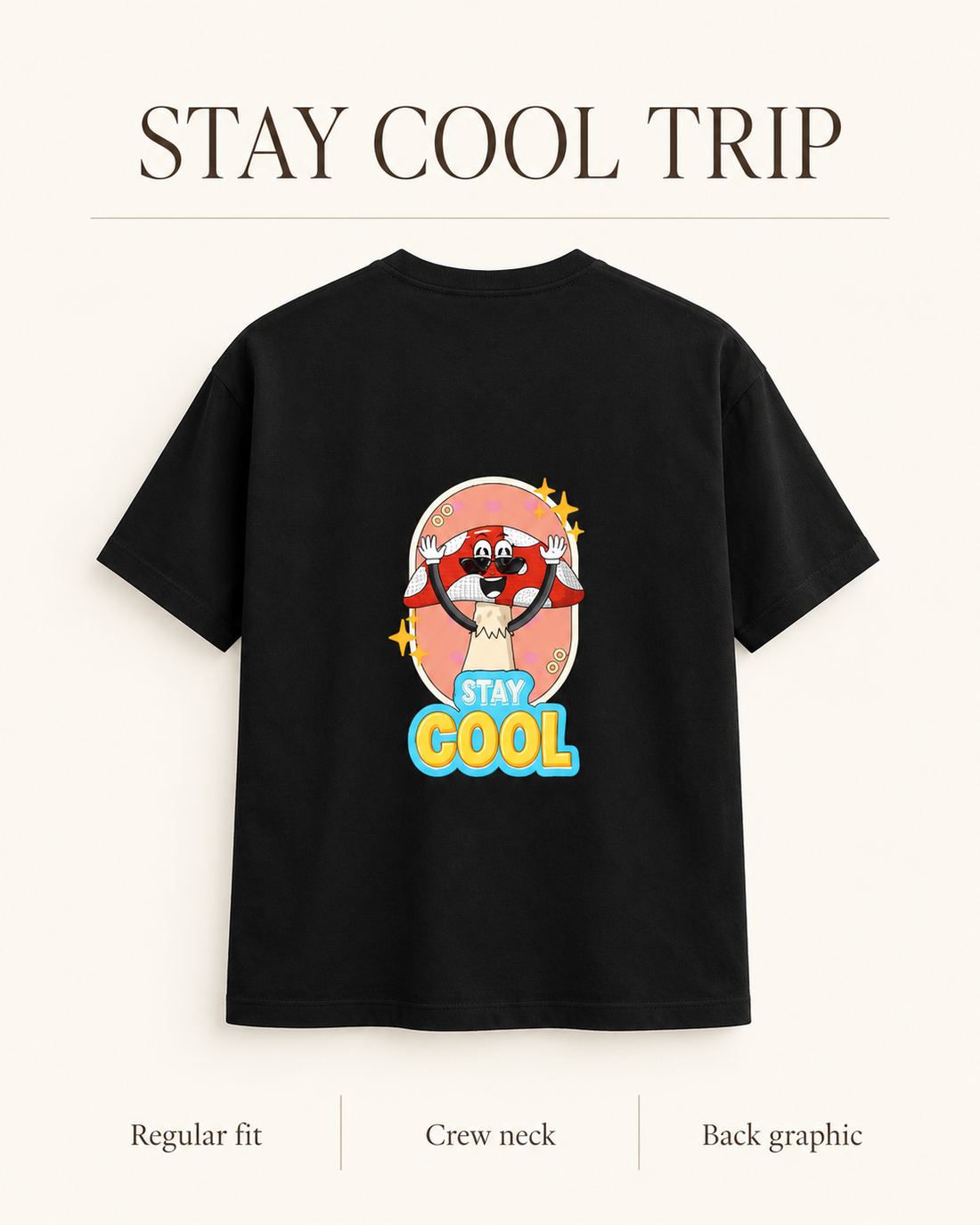 Stay Cool Trip Unisex Classic Crew T-Shirt — product features
