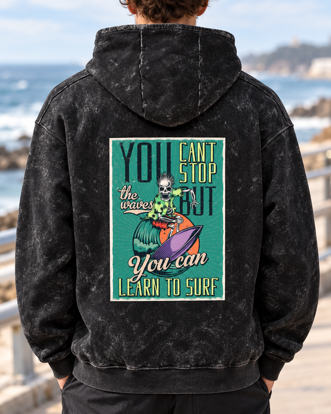 Urban Drift Hoodie — back artwork detail